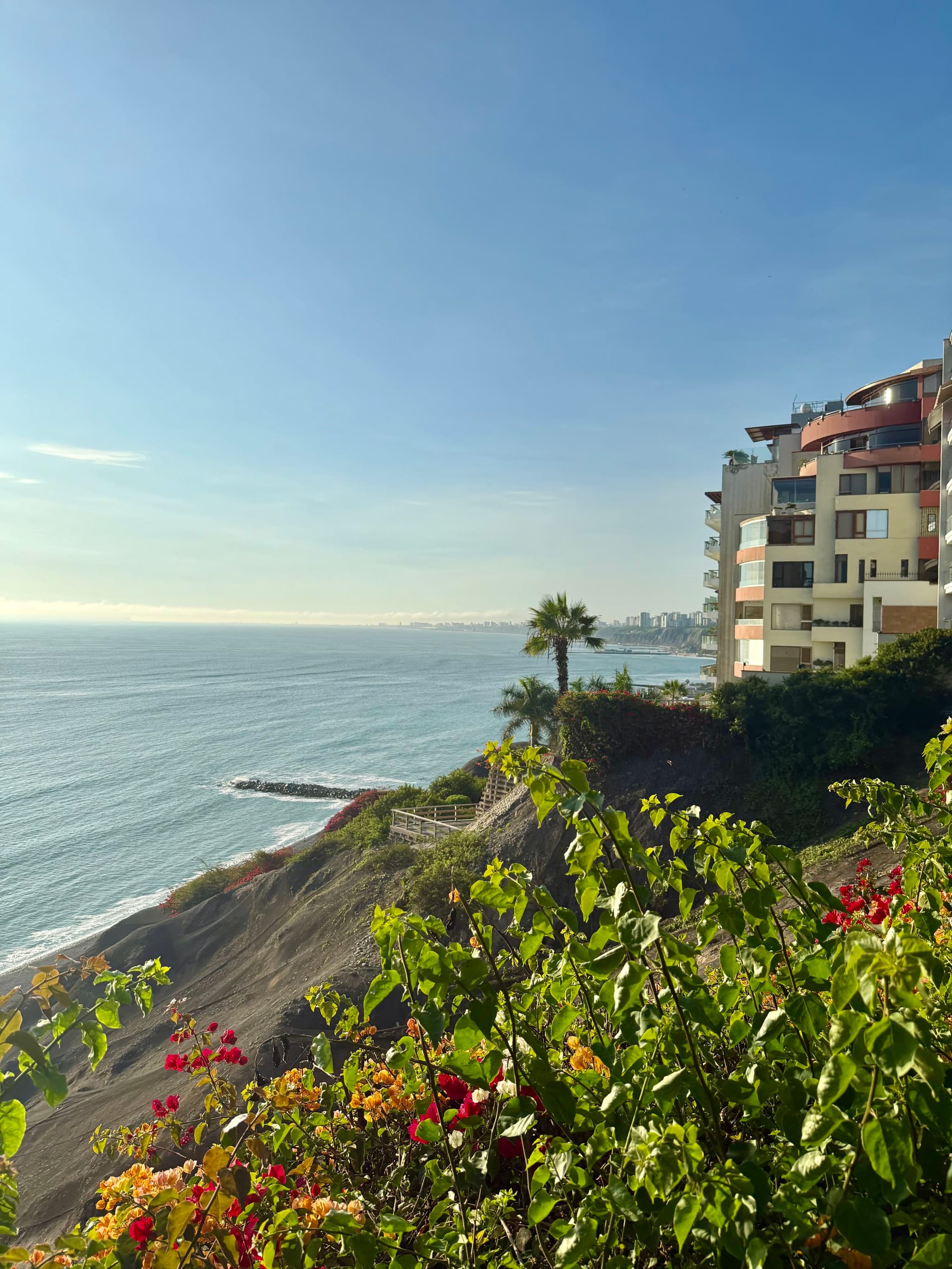 big city on a big cliff
