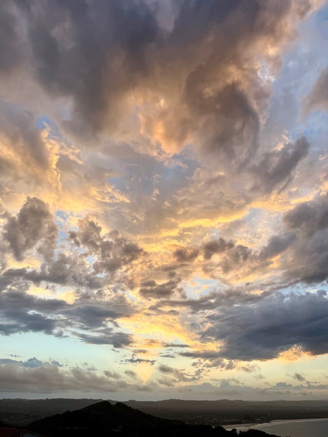 sunset from lighthouse